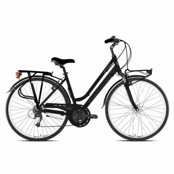 Női Kerékpár Torpado T421 28" NAVIGATOR 42cm fekete 21 seb. SHIMANO ACERA